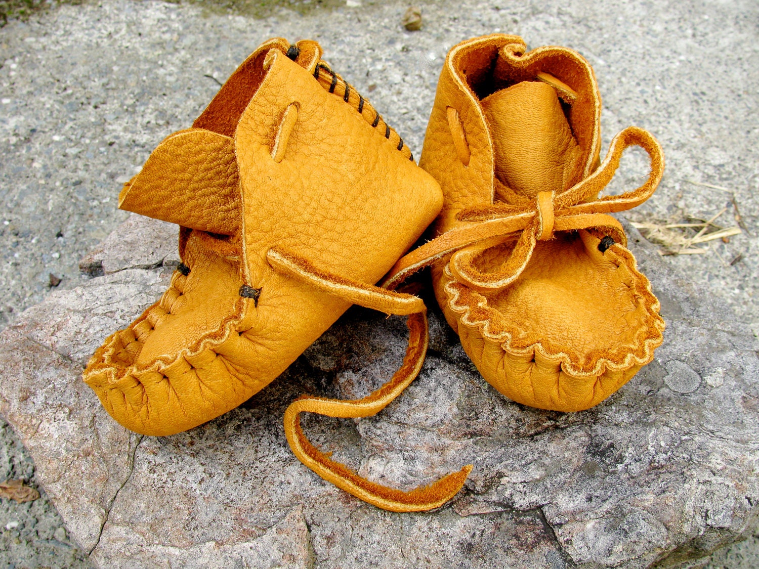 elk skin moccasins