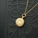Antique Victorian Locket. Hair. Civil War Era Watch Case Locket.