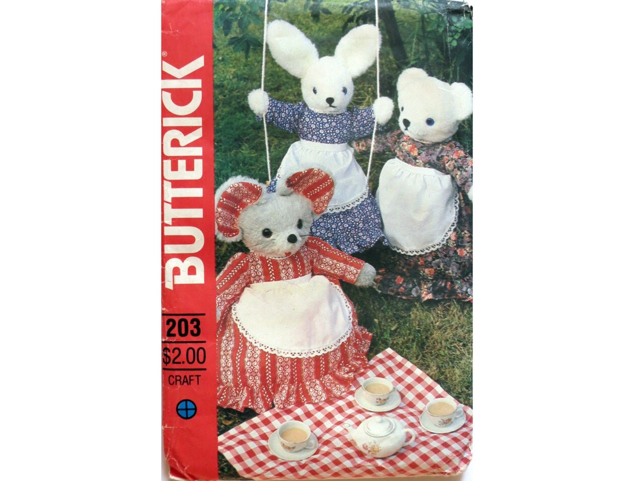 butterick stuffed animal patterns