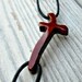 Wood Cross Bracelet - South American Bloodwood - Unisex