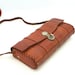 SALE - Vintage leather bag 70s