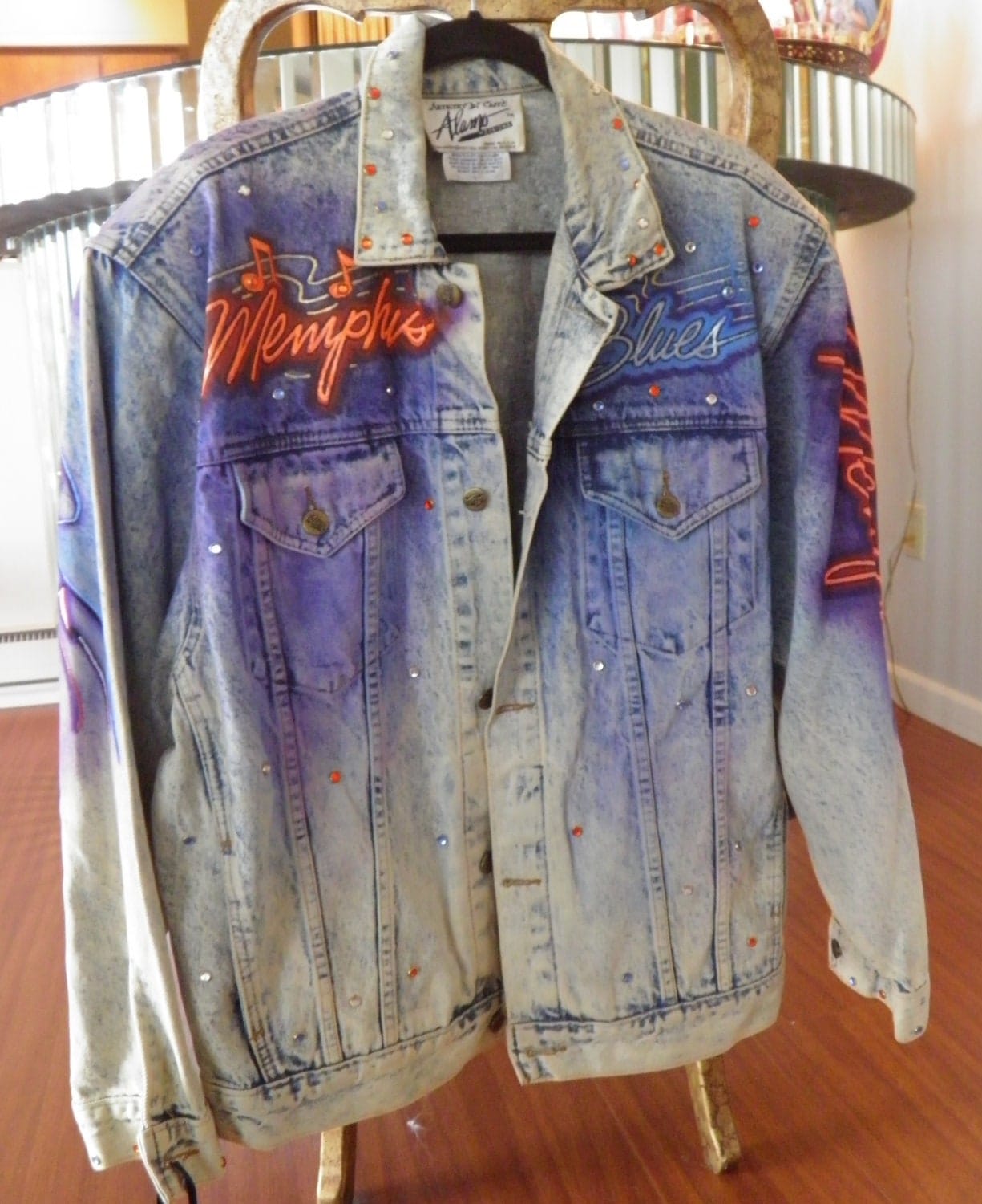 Tony Alamo Rhinestone Denim Jacket. Memphis Elvis Jazz