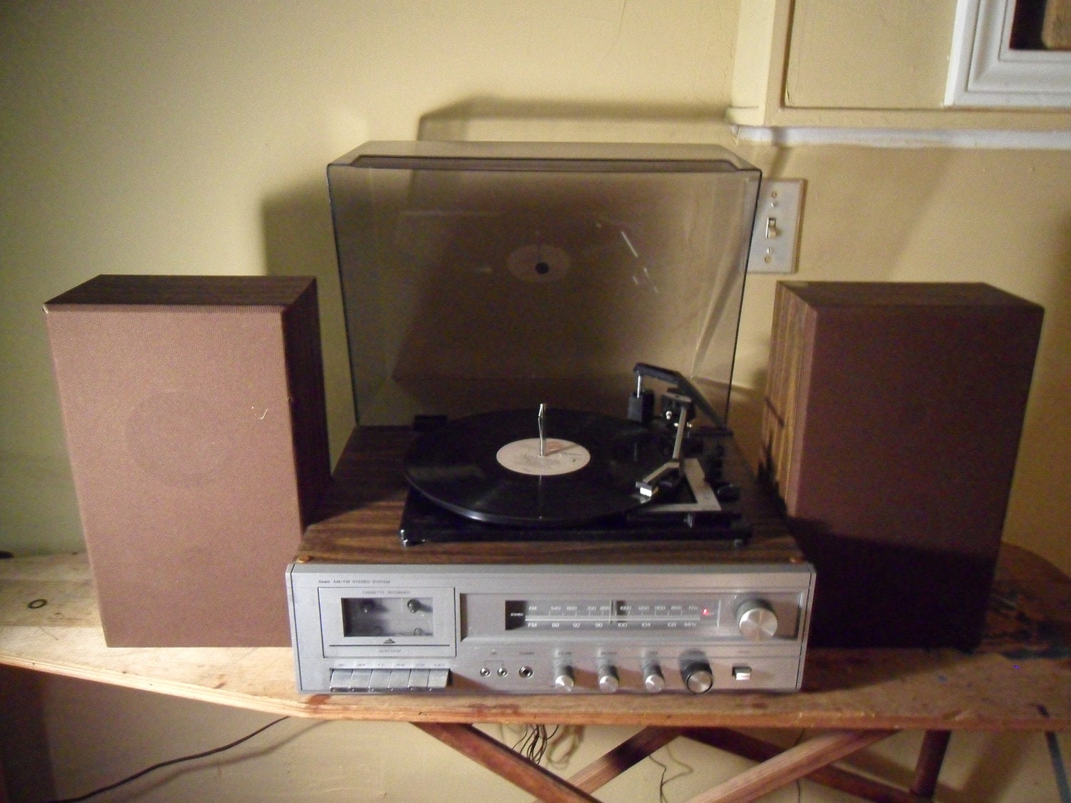 Vintage Panasonic /Sears Record Player with AM/FM Cassette and