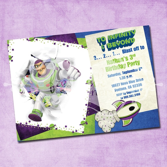 Buzz Lightyear Birthday Invitations 7