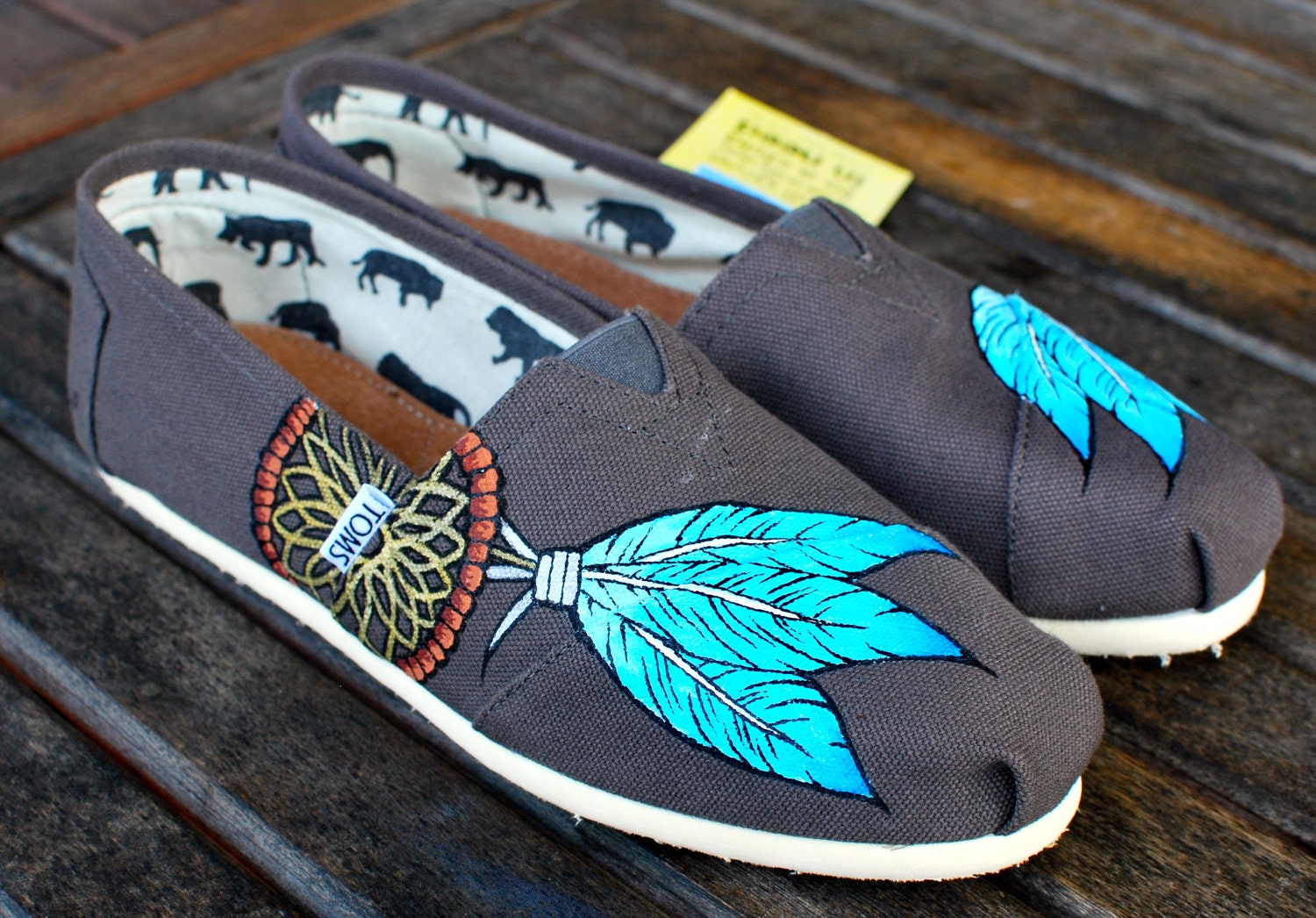Native American Dream Catcher TOMS shoes by BStreetShoes on Etsy