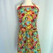 Candy Shop Ice Cream Shop Butcher Apron Wrap Apron Dress Halter Apron with Concentric Circles