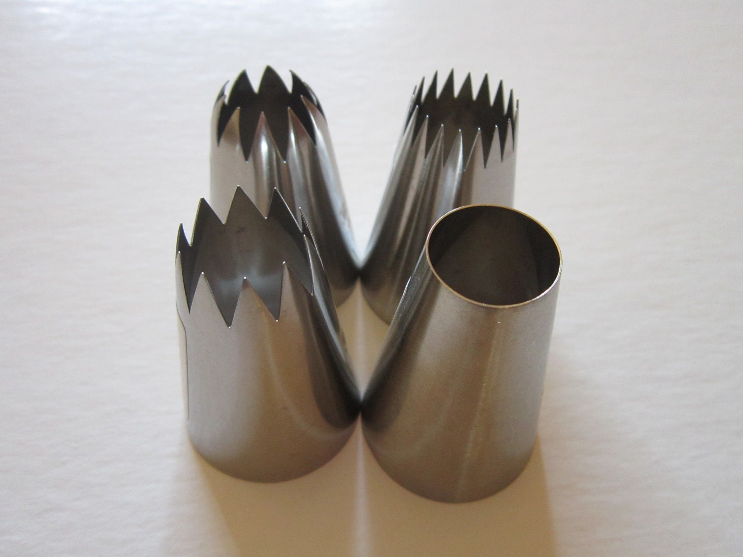 4 Stainless Steel XL Jumbo Frosting Tips
