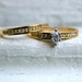Classic Vintage 18K Yellow Gold Diamond Wedding Set - 0.53ct.