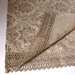 Linen Damask Table Runner / Placemat for Two / Ecru Linen Cotton FRENCH-style pattern / Ecru Linen Lace
