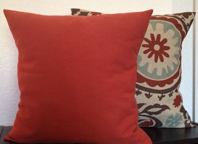 Free US Shipping-Rust Pillow Cover Burnt Orange PillowThrow