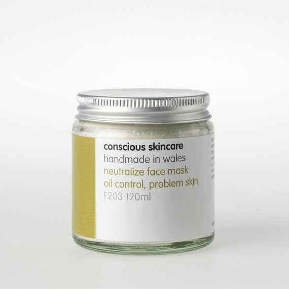 Organic Face Mask for Oily, Problem Skin. Vegan. Organic Skincare. 100% Chemical Free. 30ml SAMPLE size.
