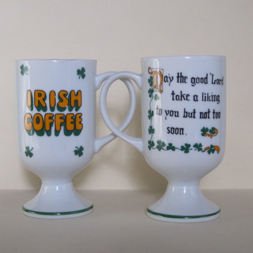 Vintage Irish Coffee Mug Pair Haute Juice
