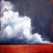 Original oil painting dark sky thunderstorm clouds wall art home decor landscape twilight - Stormscape series twentytwo