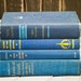 Vintage Books, Book Collection, Book Bundle, Photography Props, Shades of Blue Books ,Instant library