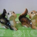 Squirrel Salt & Pepper Shakers Hand Decorated Ceramic Pair Set of Two Grey and Brown