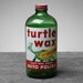 Glass Turtle Wax Bottle