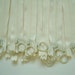 SALE Ykk Plastic Steel Zipper 8" Ivory - Special shaped zipper pulls -15Pcs