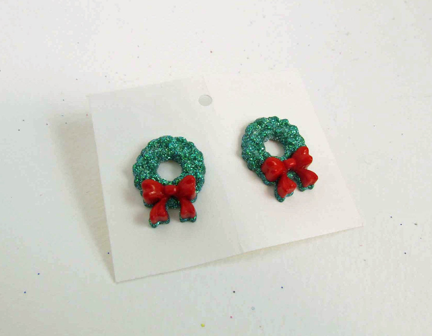 Christmas Wreath Earrings