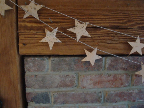 birch garland reclaimed birch bark hand cut ooak rustic decor birch garland reclaimed birch bark hand cut ooak rustic decor