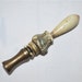 Chippy Vintage Lamp Finial, Brass, Solid