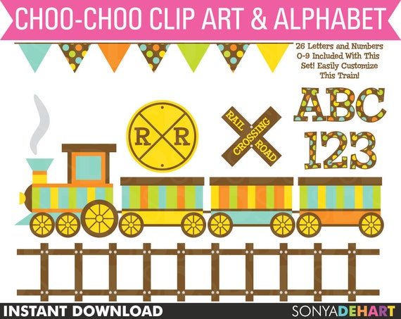 80% OFF Sale Train Clipart, Train Clip Art, Birthday Clipart, Boy Clipart, Birthday Clip Art, Digital Train, Clipart, Clip Art Il_570xn