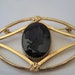 Victorian Revival Cameo Onyx Winard 12K GF Brooch