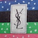 YVES SAINT LAURENT Stylish Large Cotton Print Scarf