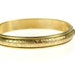 Edwardian / Art Deco 1920s Etched Floral Hinged Bangle Bracelet / Gold Fill