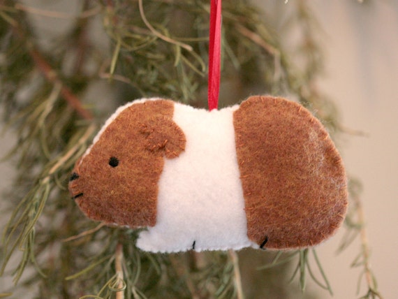 cute felt guinea pig ornament cute felt guinea pig ornament