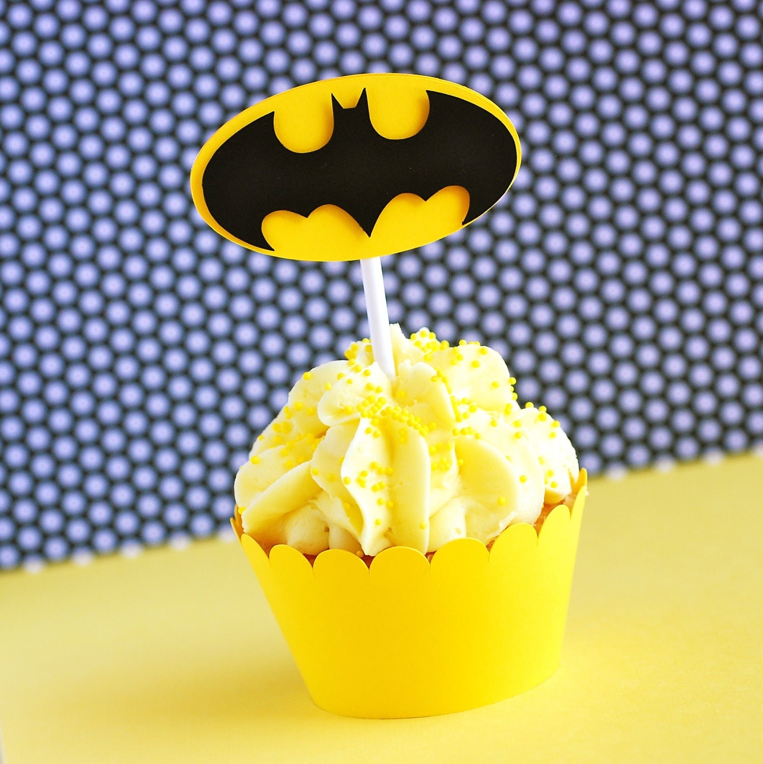 Batman Inspired Cupcake Toppers
