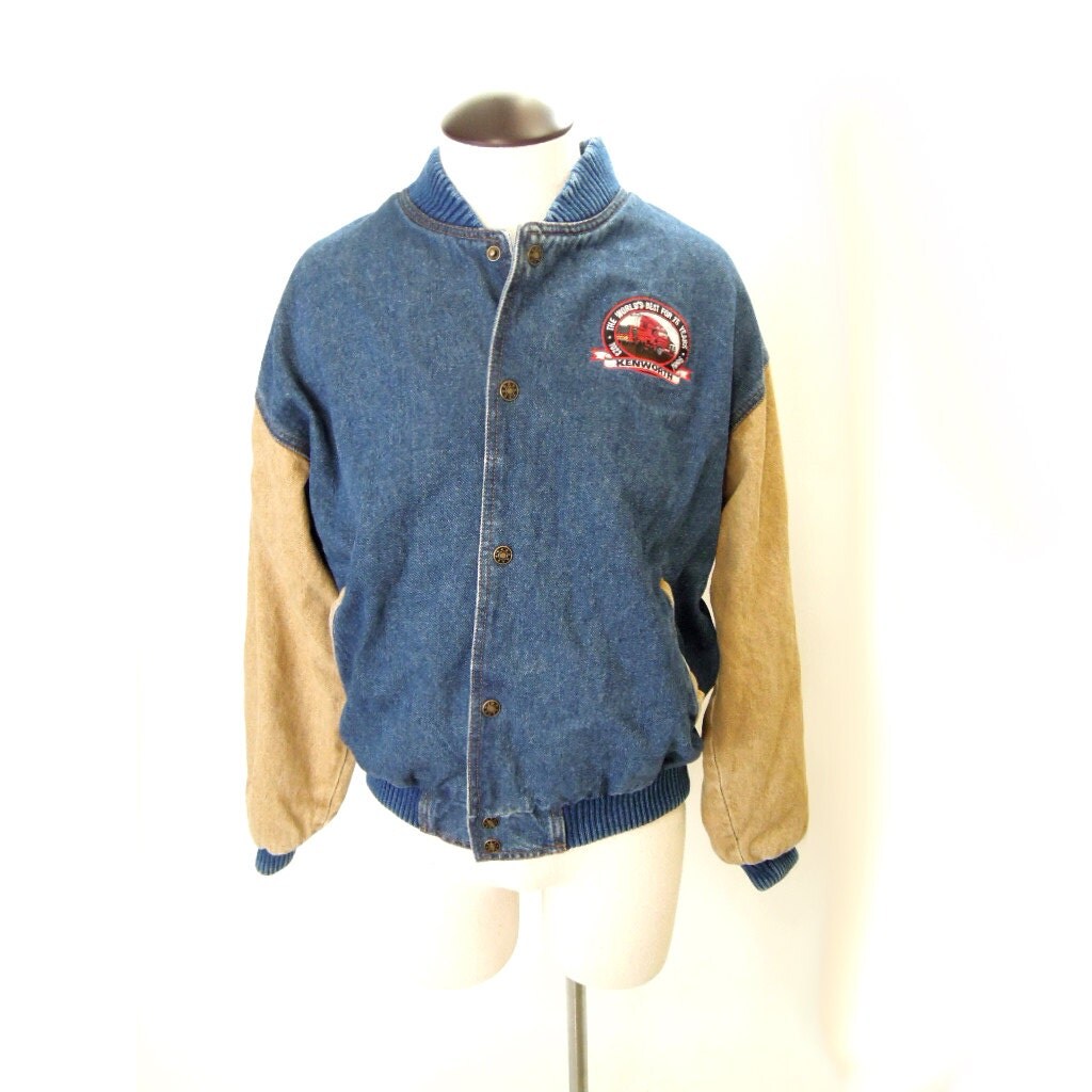 Mens Lined Denim Dad Jacket mens size small by UptownHandyRanch