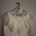 vintage gunne sax renaissance wedding dress 70s 60s virgin suicides floaty sheer lace poet sleeves long maxi tiered white cream avant grade