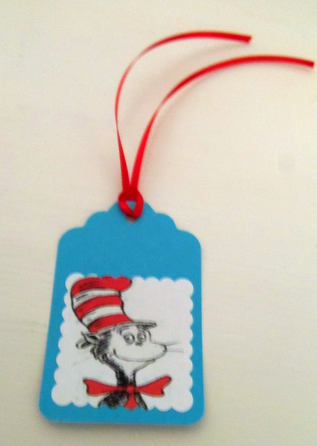 Set of 12 Dr. Seuss Cat in the Hat Gift Tags