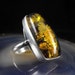 RESERVED LISTING: Stunning Baltic Amber Ring Sterling Silver Lily Pad Amber