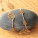 Marrakech - Gold & long necklace with little leaves