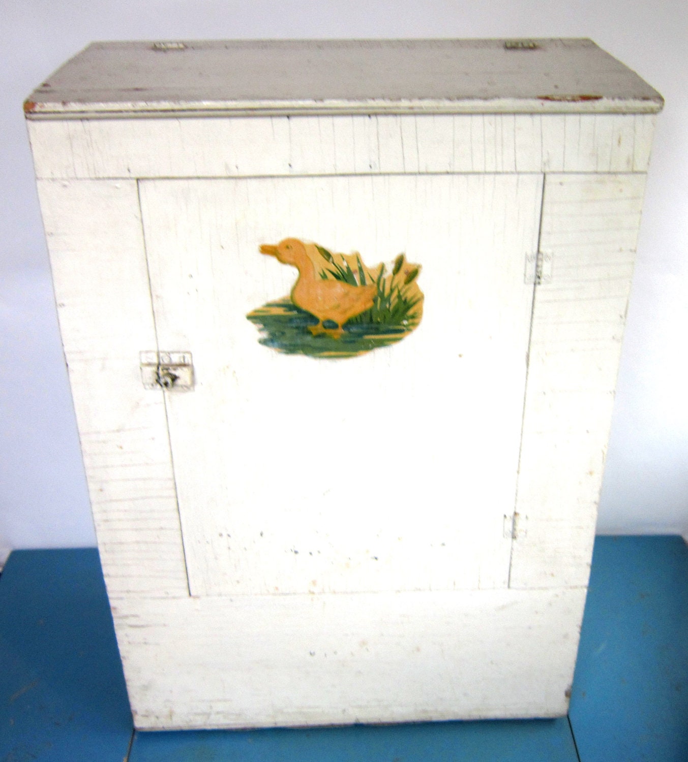 Antique Vegetable Storage Cupboard Potato Bin Rustic Shabby