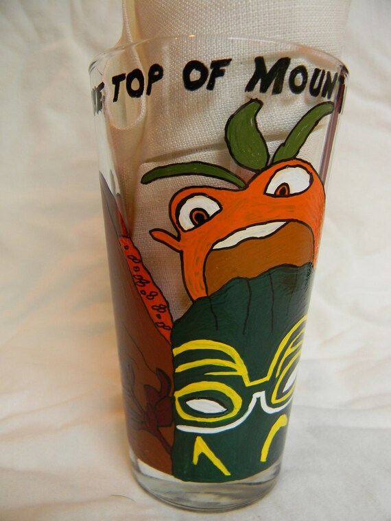 Items similar to Finding Nemo Inspired Hand Painted Glass Tumbler on Etsy
