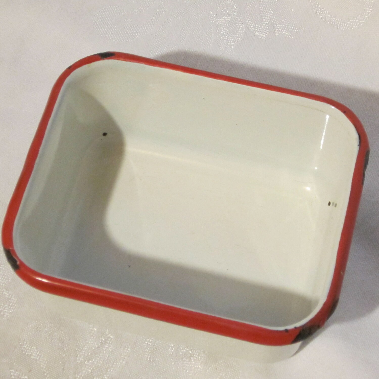 Vintage Enamel Storage Container