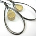 CLEARANCE Gold dipped druzy hoop earrings