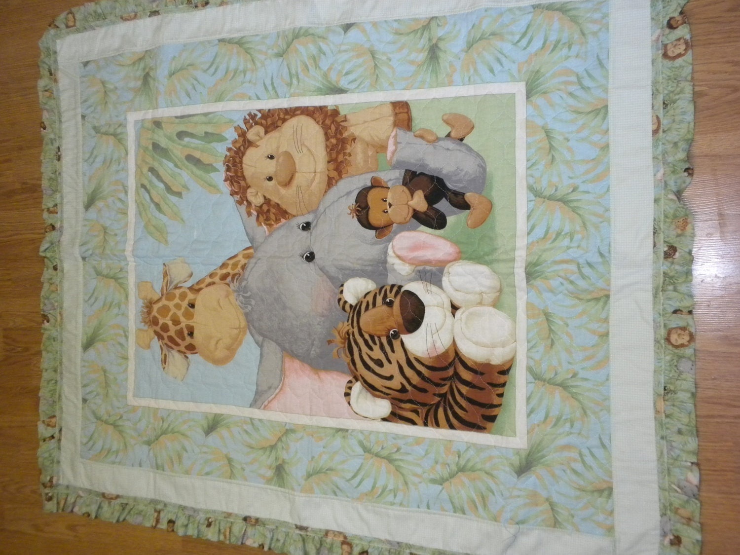 Jungle animals Baby Quilt