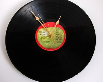 The BEATLES CLOCK made from recycled 12" vinyl record. Comes boxed as a gift. Fab four for dad mum brother sister men women dorm music room