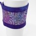 Coffee Cup Sleeve, Quilted Cup Wrap, Coffee Cozy in Winter Batik Purple and Blue Hand Dyed Fabric