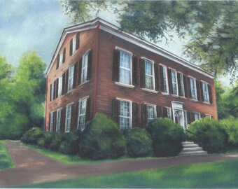 My Old Kentucky Home My Old Kentucky Home Chalk Pastel Print