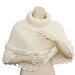 Poncho,White Poncho,size M-L poncho, Hand knitted poncho ,oversized poncho,women poncho