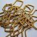 Brass art deco findings lot,ornate,stamping,,vintage jewelry supply,destash,brass