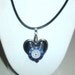 STEAMPUNK Necklace Vintage Watch Dials day of week and moon phases Set onto Enamel Wings OOAK