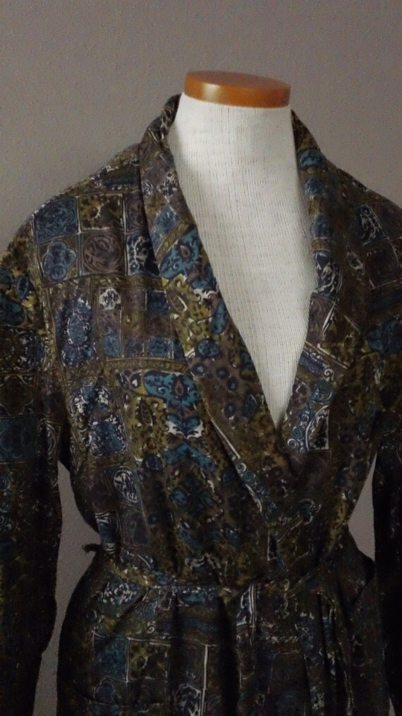 mens paisley bathrobe