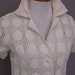 60s Lined Cotton Lace Sheath Shirt Cut Summer Day Dress