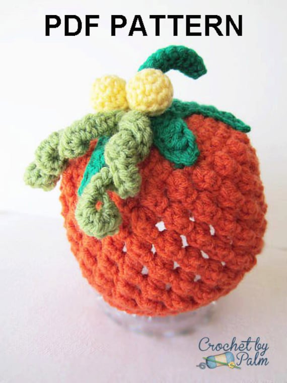 Items similar to Crochet Pumpkin hat Pattern Halloween PDF ...