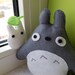 Totoro and mini Totoro felt plushies